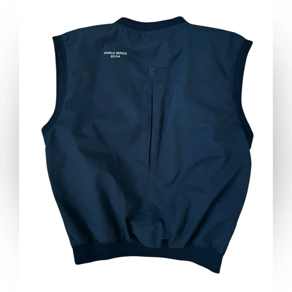 Boston Red Sox Men’s Vest Medium Navy Blue World Series 2004 V-neck golf